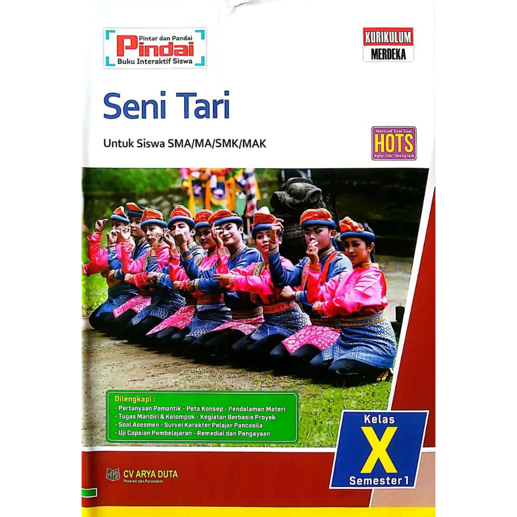 

Buku LKS Seni Tari kurikulum Merdeka Kelas 10 SMA/MA/SMK/MAX Semester 1