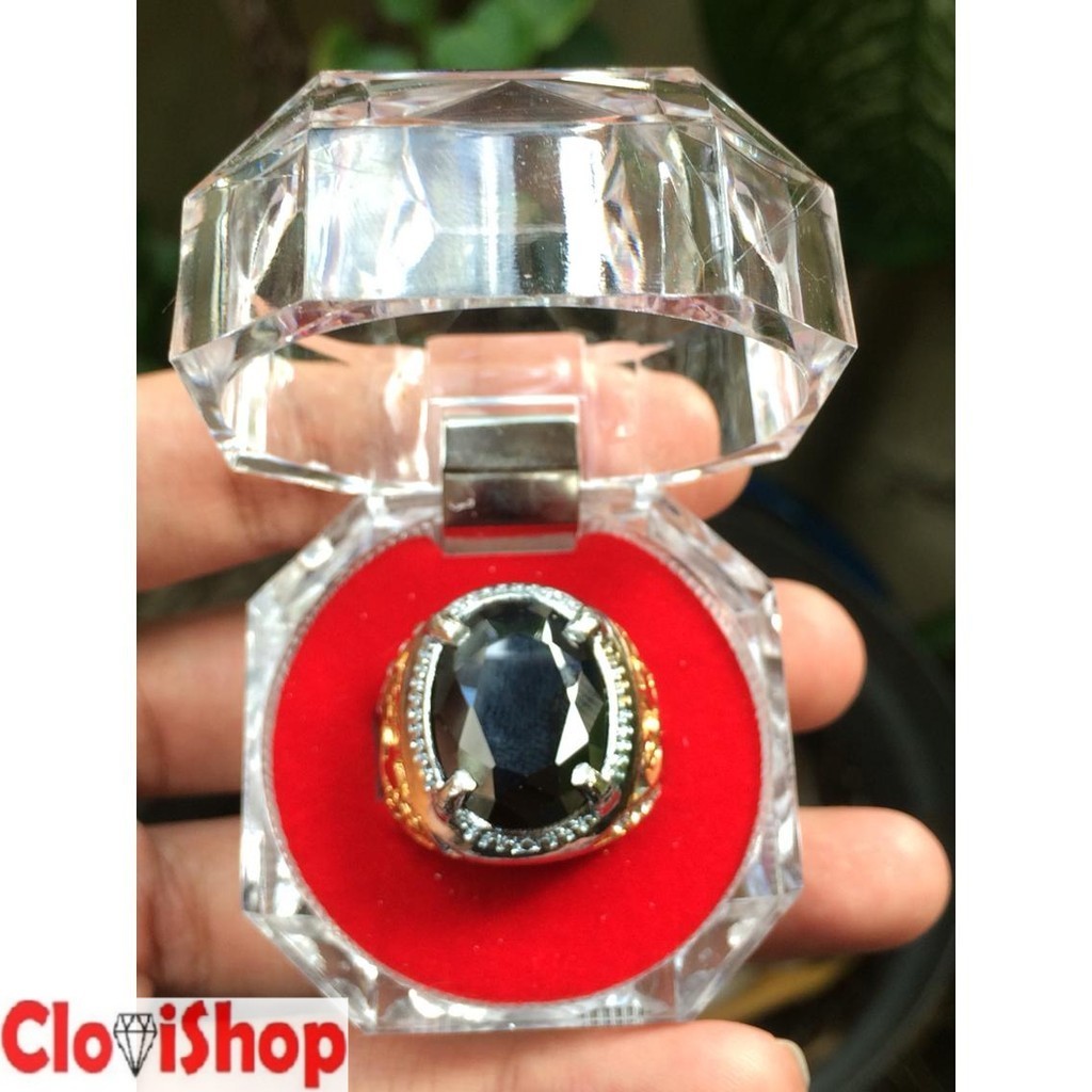 Cincin Titanium Batu Black Onyx HQ