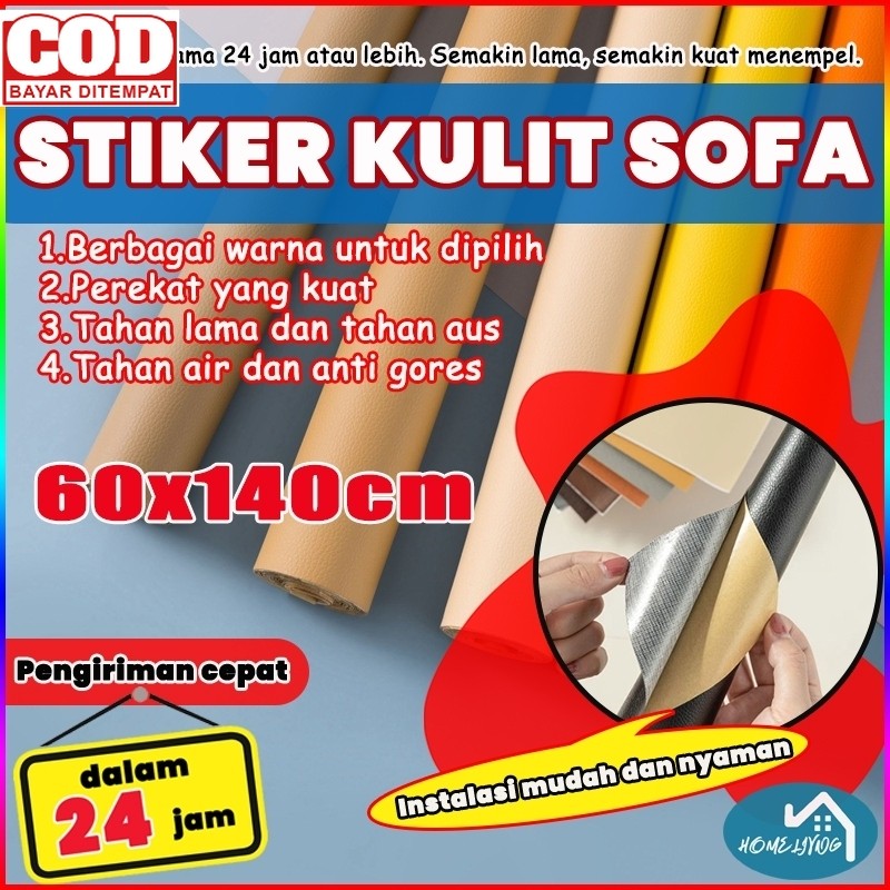 [Versi tebal]stiker kulit kursi sofa rekat stiker kulit sofa tempel stiker kursi