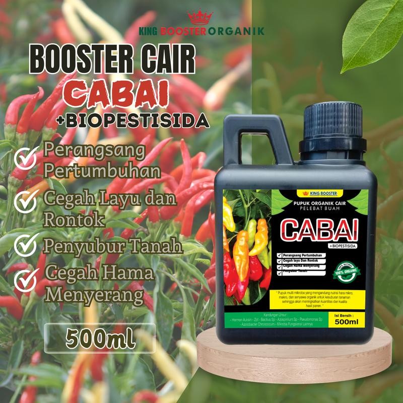 Pupuk Organik Cabai 500ml | Nutrisi Tanaman Cabai | POC Cabai Rawit