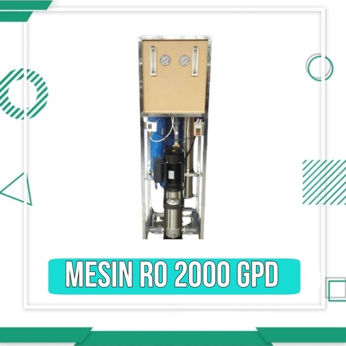 Mesin RO 2000 gpd filter air minum RO 400 galon per hari reverse osmos