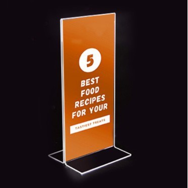 

tentcard / display menu ukuran 1/3A4 / display menu akrilik Best Seller