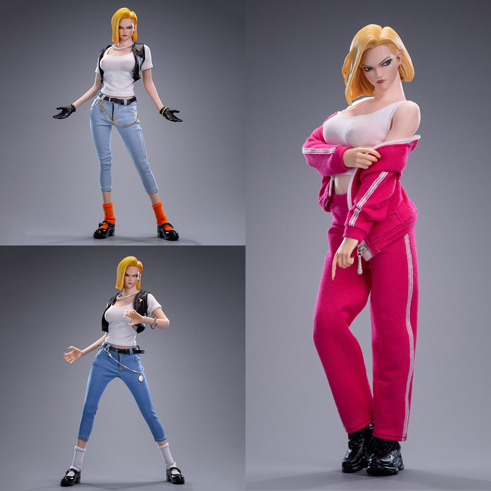 CDTOYS CD027 1/6 Android 18 Girl Costume Suit Casual Sport Clothes Set Model Fit 12 inch Female Sold