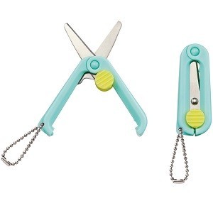 

Thos Kutsuwa Hi Line Ultra Small Portable Scissor Gunting Lipat Mini - Mint Green