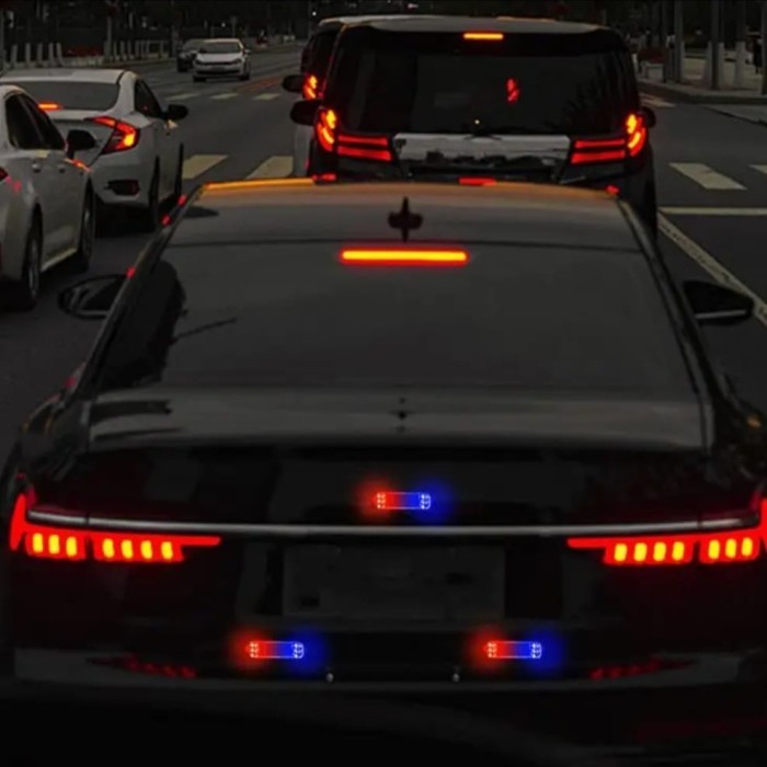 Lampu Peringatan Motor Solar Panel / Lampu Peringatan Kendaraan