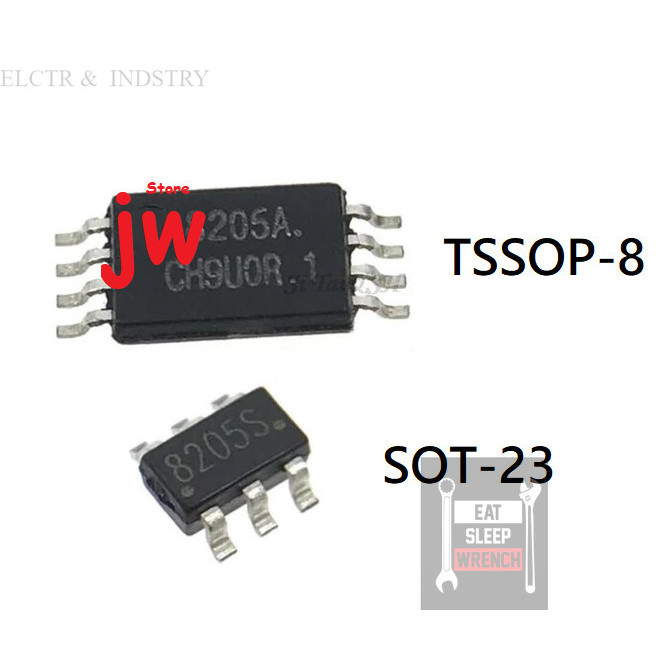 FS8205A FS8205S CEG8205A FS8205 Dual N-Ch Mosfet TSSOP-8 SOT23 SMD - FS8205A TSSOP8 Transistor IC da