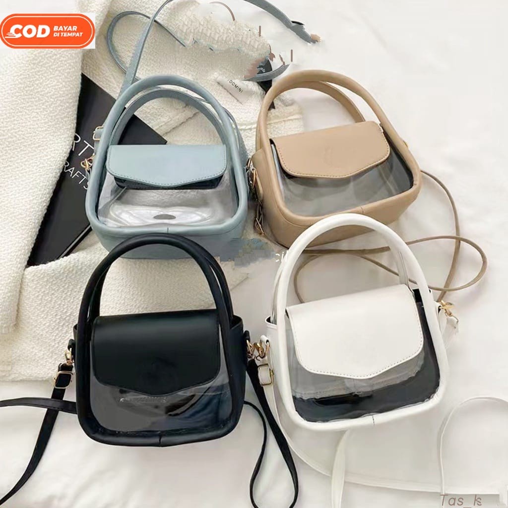 Sling Bag Wanita Aruna Mika / Tas wanita Transparan korean style