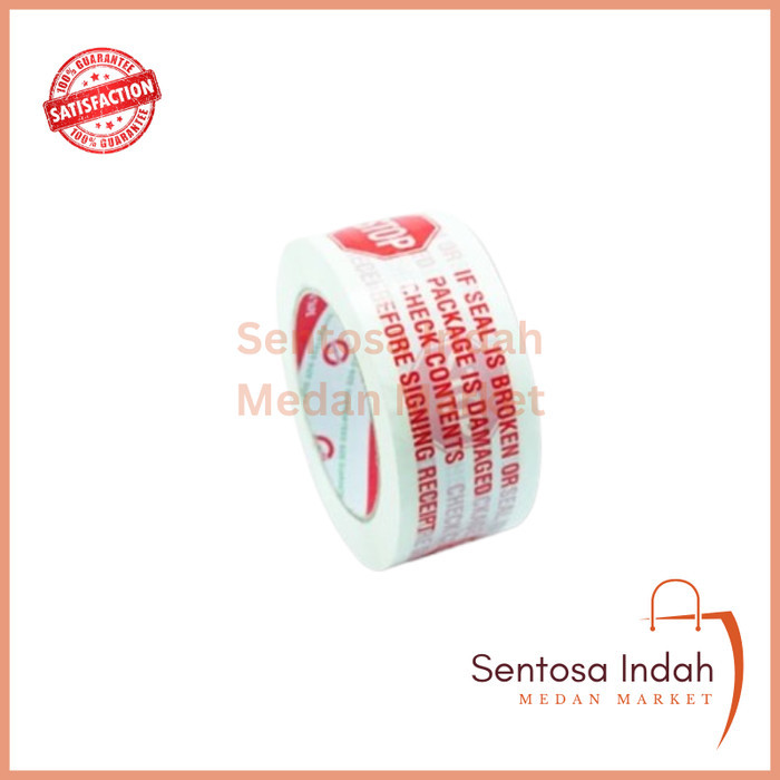 

Daimaru OPP Printed Tape Lakban Stop Putih 48 mm x 100 m