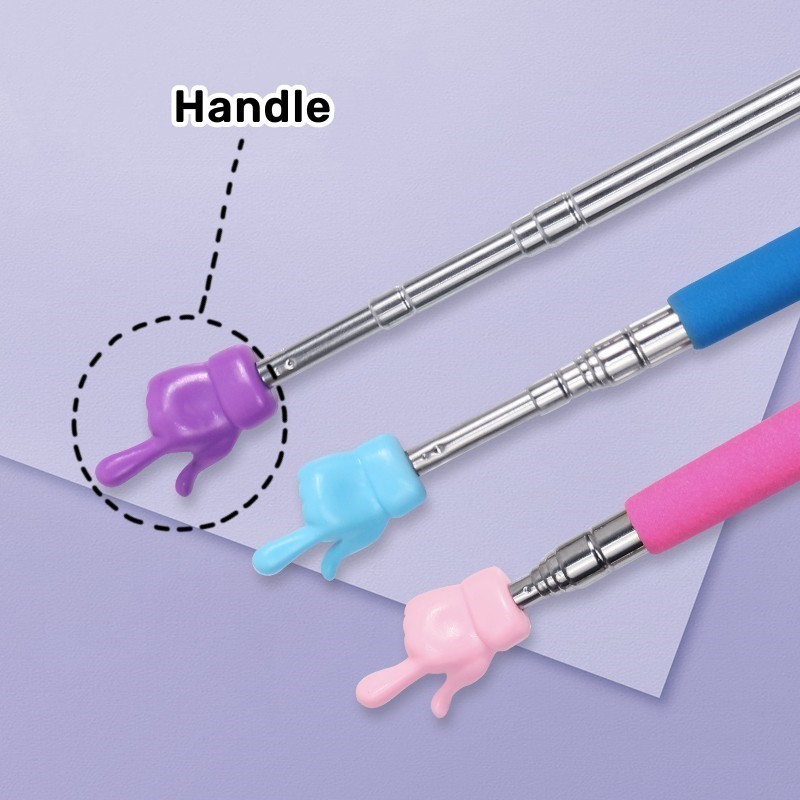 

TERLARIS!! A112Tongkat penunjuk whiteboard untuk guru mengajar / Tongkat penunjuk papan tulis praktis / ATK Extendable pointer teleskopik untuk mengajar kantor sekolah pelajar anak Telescopik finger reading stick