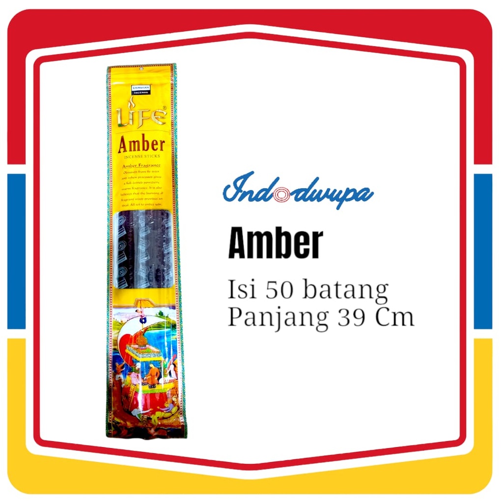 Amber Life Isi 50 Batang Dupa Aromatherapy Buatan India