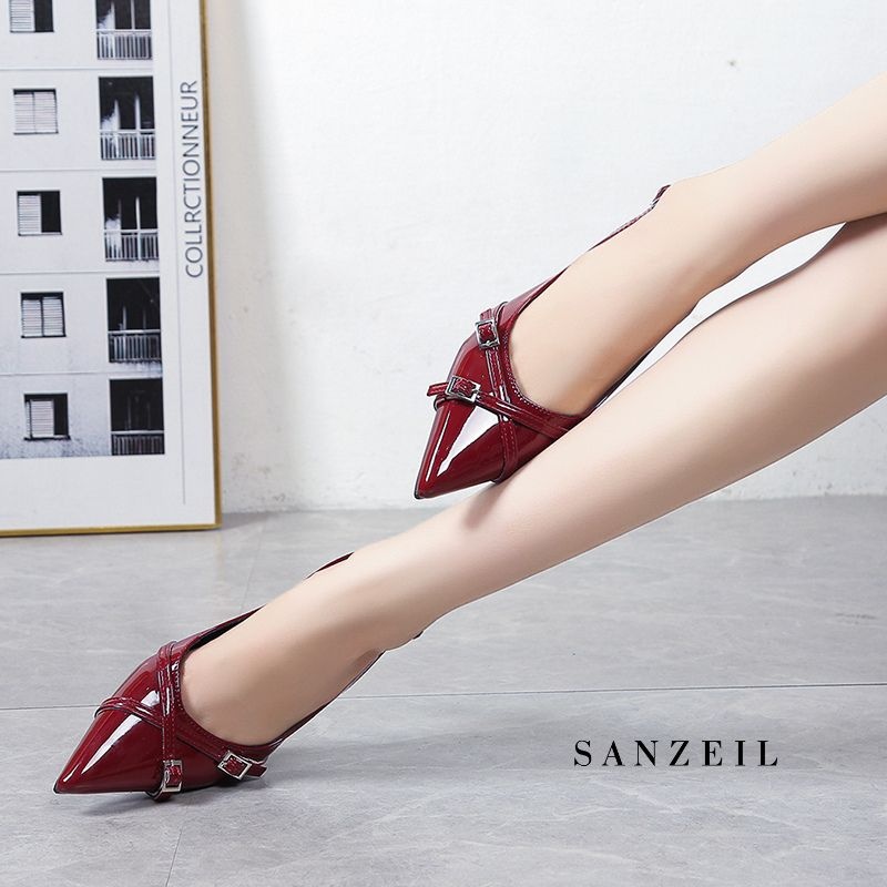 Big Sale Sanzeil Lottie Sepatu Heels Wanita Hak Sedang 8055