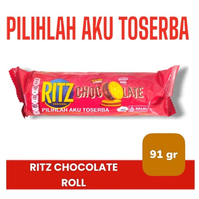 

Biskuit RITZ sandwich CHOCOLATE Roll 91 gr - ( HARGA 1 PCS )