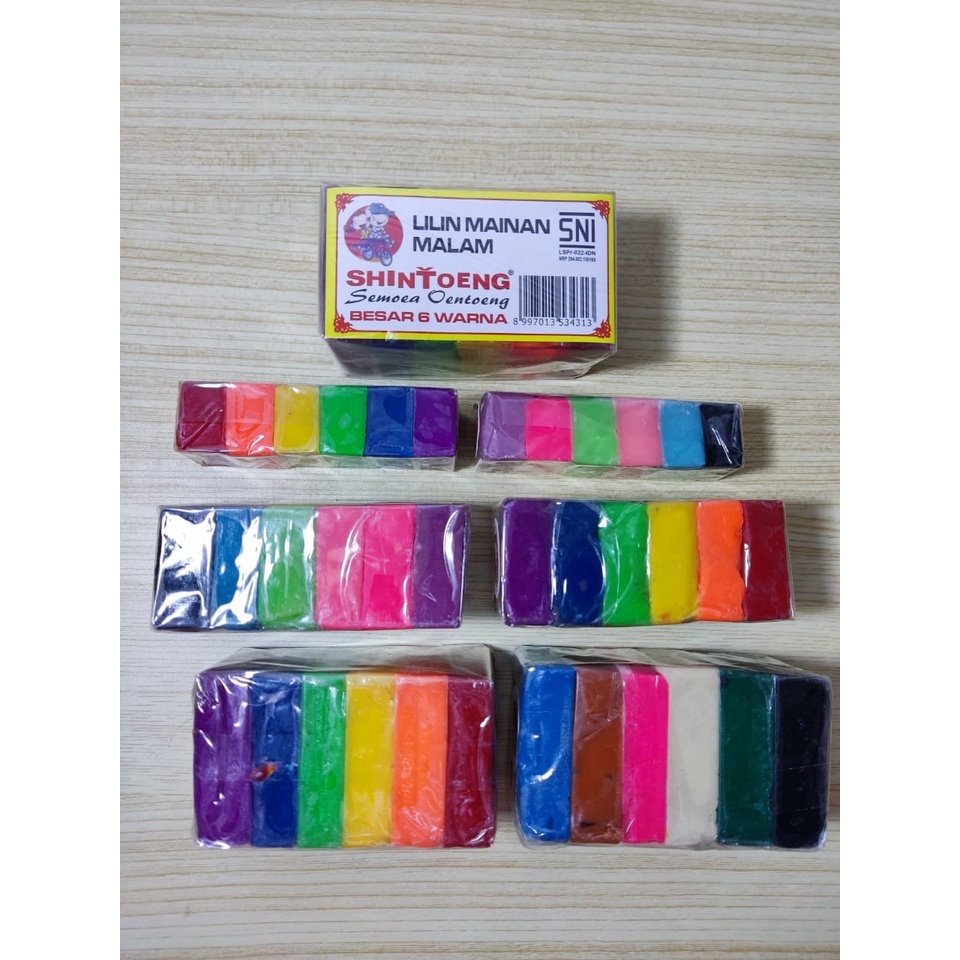 Lilin mainan Malam Shintoeng 6 warna