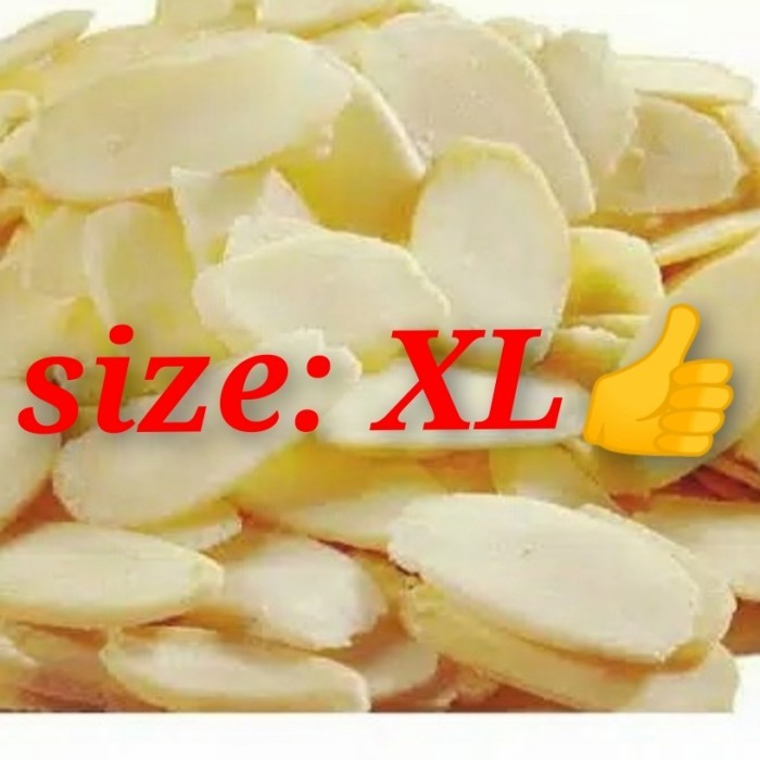 

Best Seller almond slice mentah repack 250 gr kacang almond