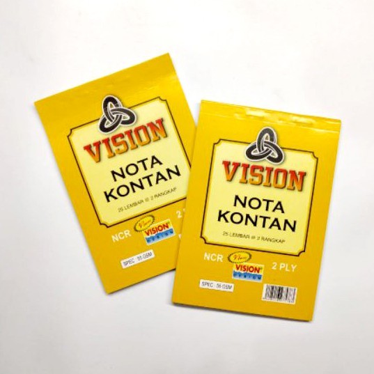

[GG] Nota Kontan VISION NCR 25 Lembar 2 Ply/3 Ply HARGA SATUAN/PCS)