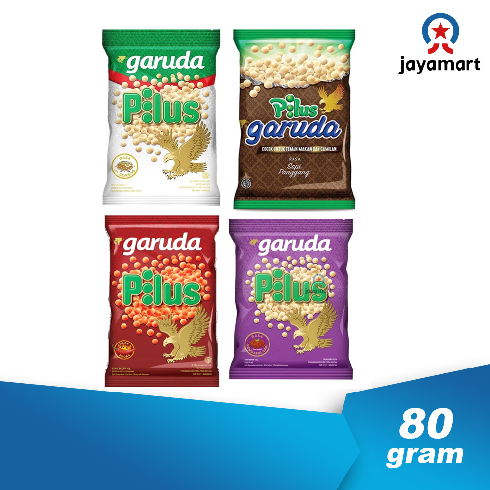 

Pilus Garuda 80gr + 16gr Sapi Panggang Pedas Mie Goreng Rendang HALAL