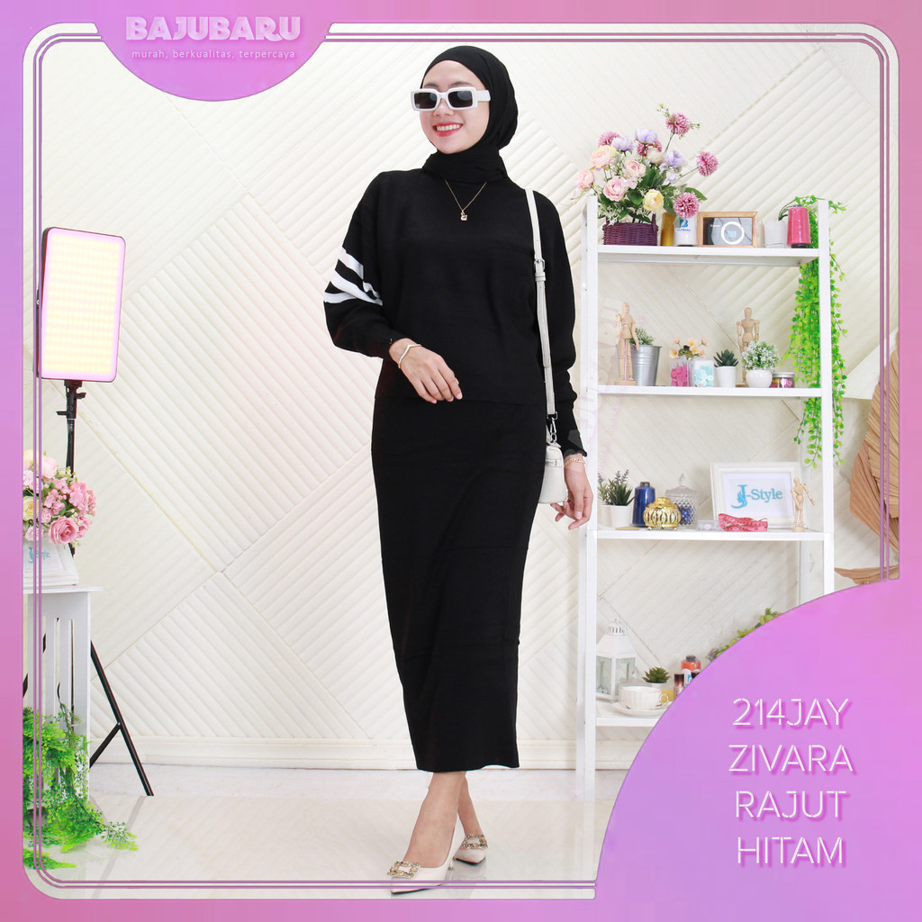 Zivara Setelan Rok Rajut  Span Blouse Betwing