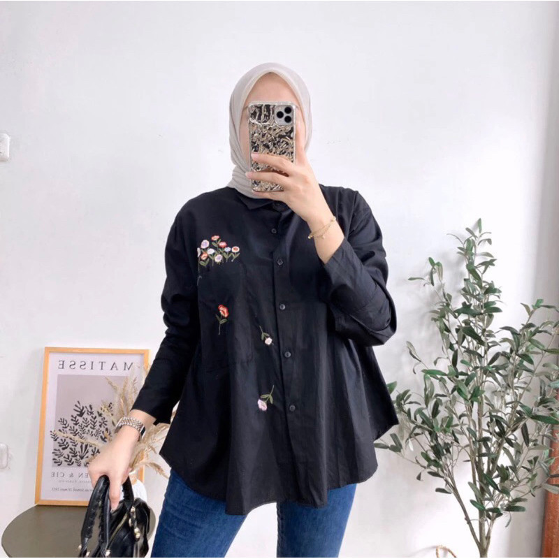 MYO - ZFS KEMEJA BORDIR EMBOIDERY WANITA MOLA / YINSA TOP BORDIR / KEMEJA KERJA WANITA / KEMEJA KATU