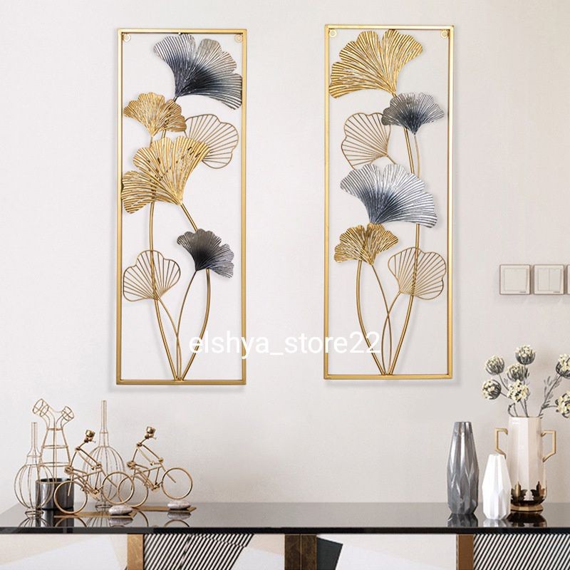 COD TERLARIS HIASAN DINDING IMPORT 1SET ISI 2PCS WALL DECOR/PAJANGAN DINDING MODERN MINIMALIS MEWAH 