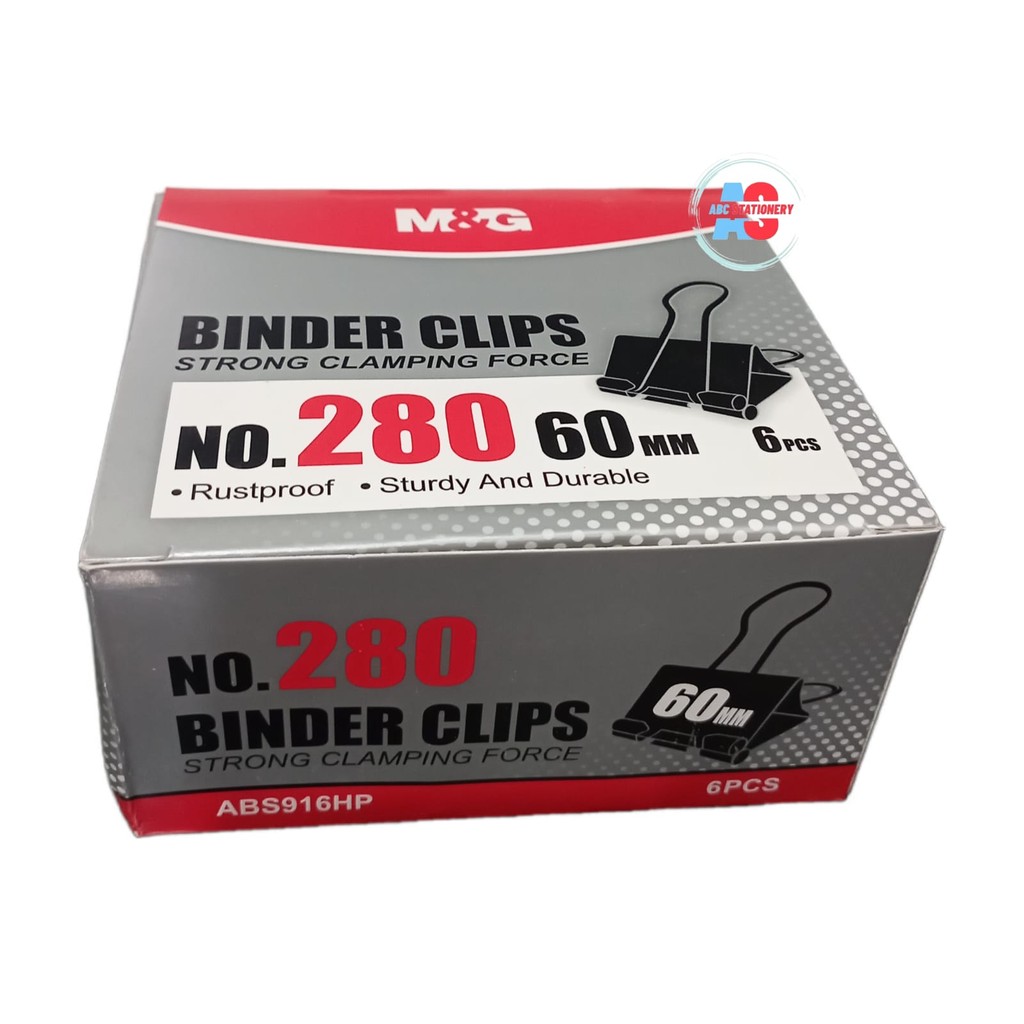 

BINDER CLIP 280 M&G ( 6 PCS )