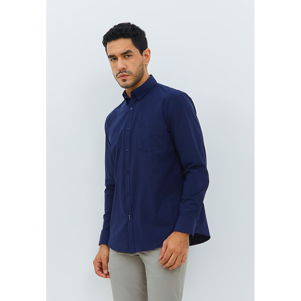 JOBB Steelco Kemeja Pria Lengan Panjang Regular Fit Navy