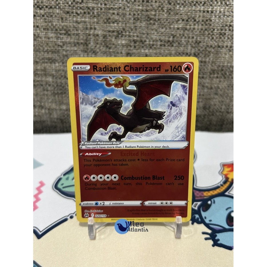 Pokemon TCG English Radiant Charizard - 020/159 - Radiant Rare Crown Zenith