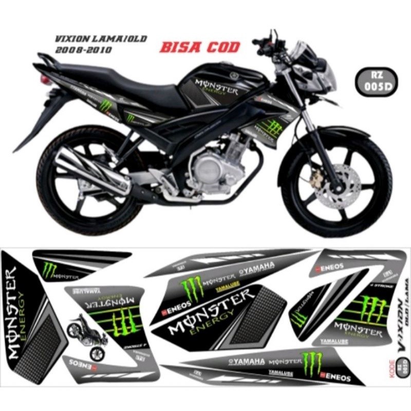 Striping Vixion 2007-2011stiker Motor Yamaha Vxion Decal Vixion  Variasi Vixion