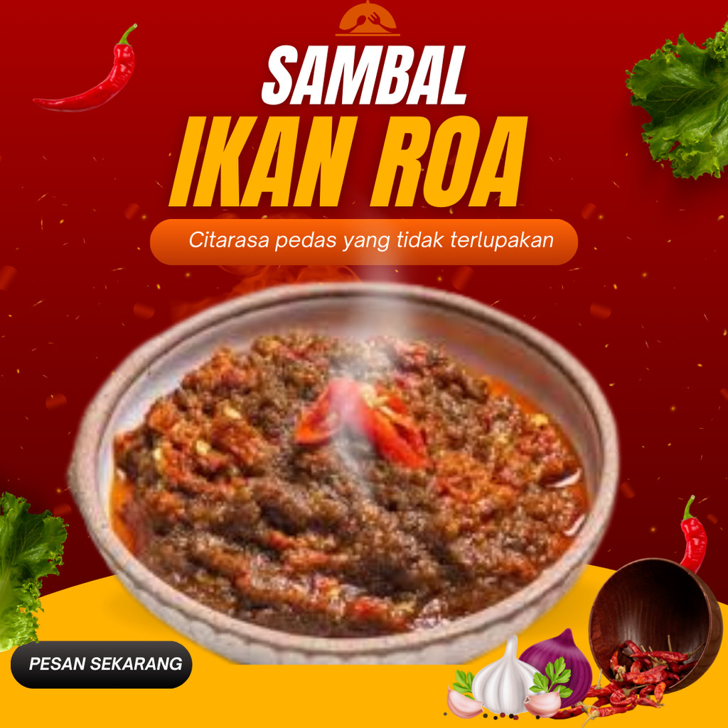 

Sambal Ikan Roa Asap 500 GRAM Cita Rasa Khas Manado