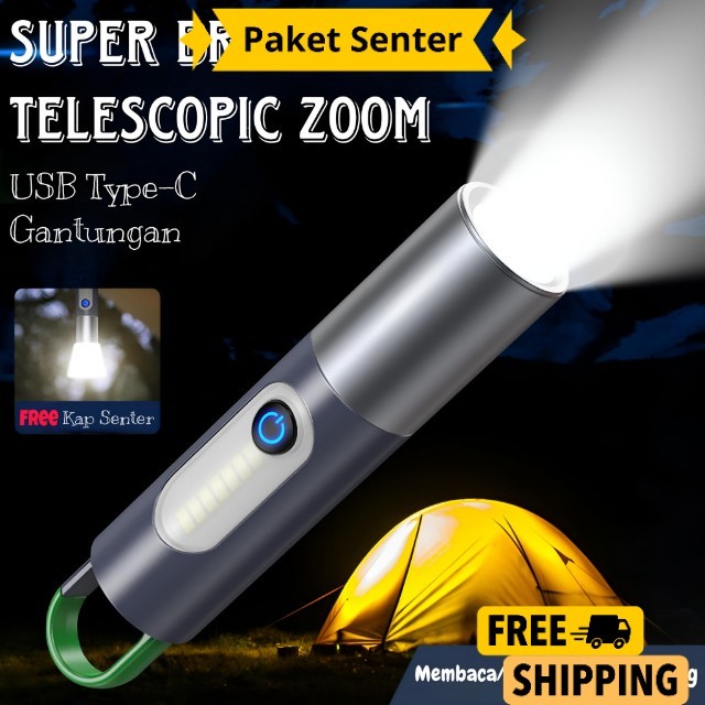 Paket Senter MURAH PREMIUM  Senter UV Senter Berlkualitas LED ORIGINAL Import Awet Murah Senter Tele