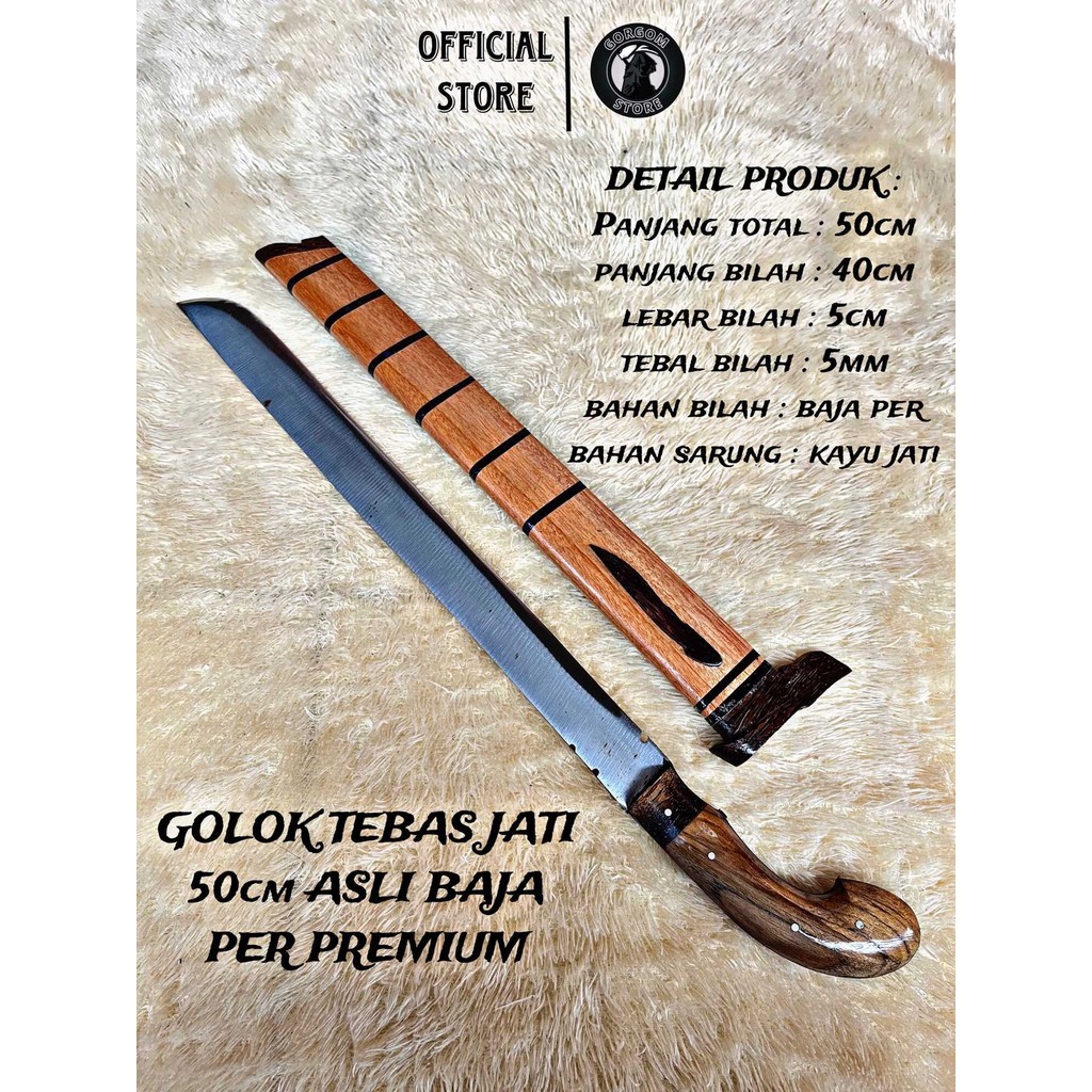 golok sembelih jati super tajam ASLI CIBATU
