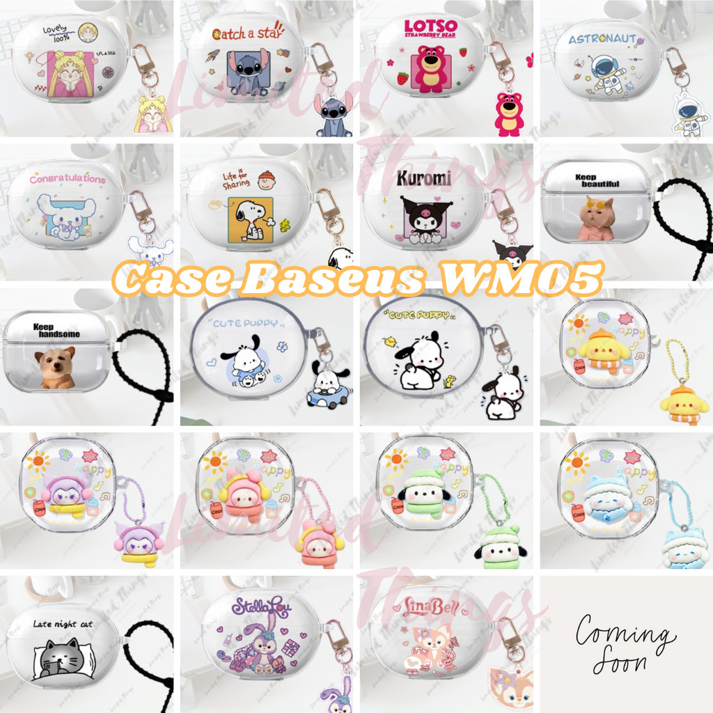 SOFT CASE Case untuk Baseus WM 05 WM05 Case Character Bluetooth Wireless