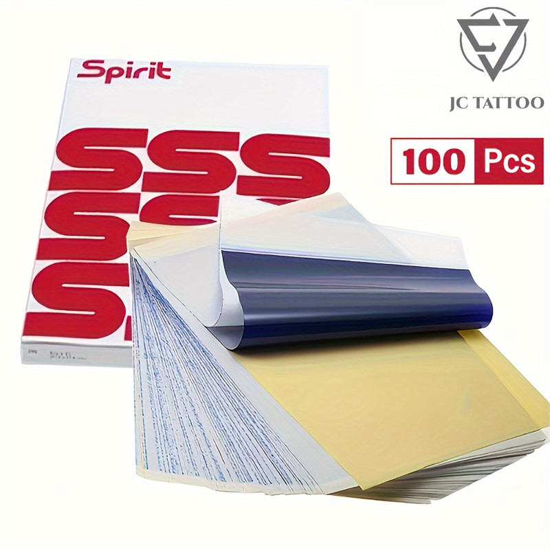 

JC TATTOO A4 Size Tattoo Transfer Paper Tattoo Stencil Paper Copy Paper Thermal Paper for Tattoo Transfer Machine Accessorie