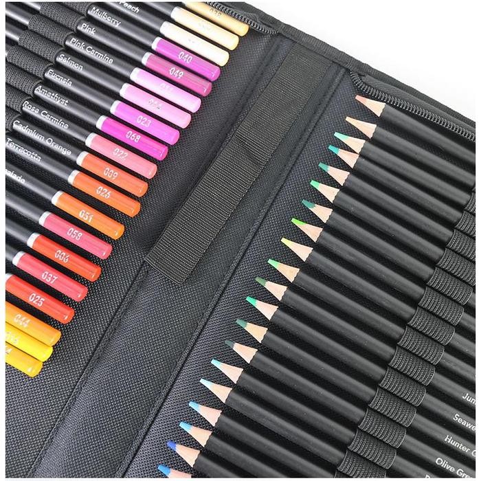 

TERLARIS! 77 Set Alat Gambar Lukisan Pensil Berwarna dan Buku Sketsa - Set 77 Buah