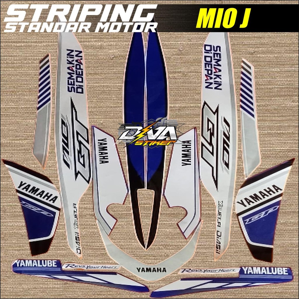 Striping Stiker Yamaha Mio GT 2013 2014 SE GP Biru
