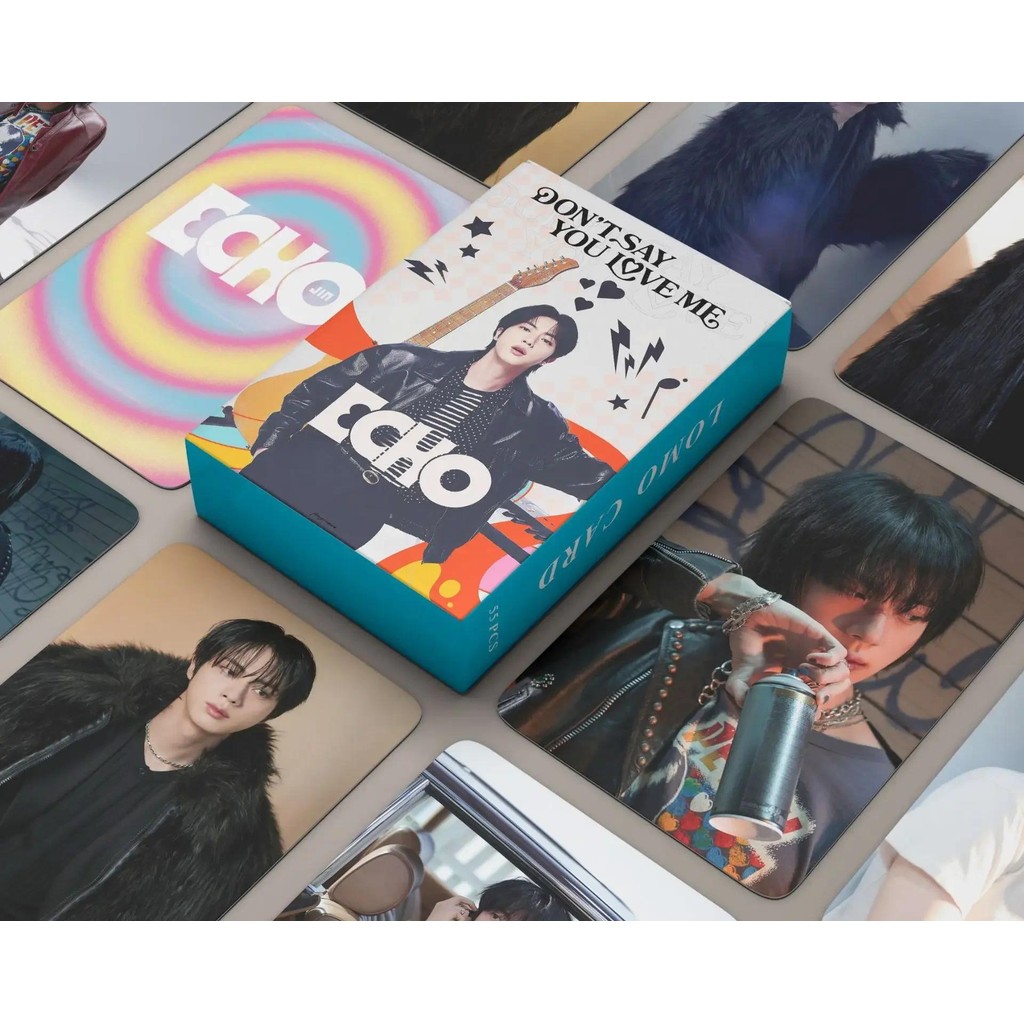 

55Pcs Kpop Laser JIN JIMIN Photocards ECHO Lomo Cards Photo Card HD Photo Print Pictures for Fans Collection Gift