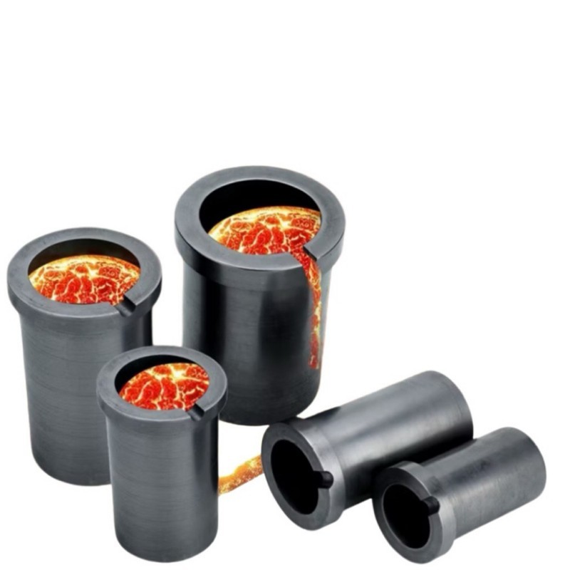 Crucible Lanjutan High-Purity Melting Graphite Crucible 1Kg/2Kg Untuk Peleburan Logam Emas Dan Perak