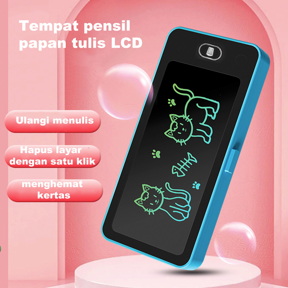 

Ququ Kotak Pensil 2 in 1 Lcd Pen Case Drawing Pad Tempat Pencil Anak