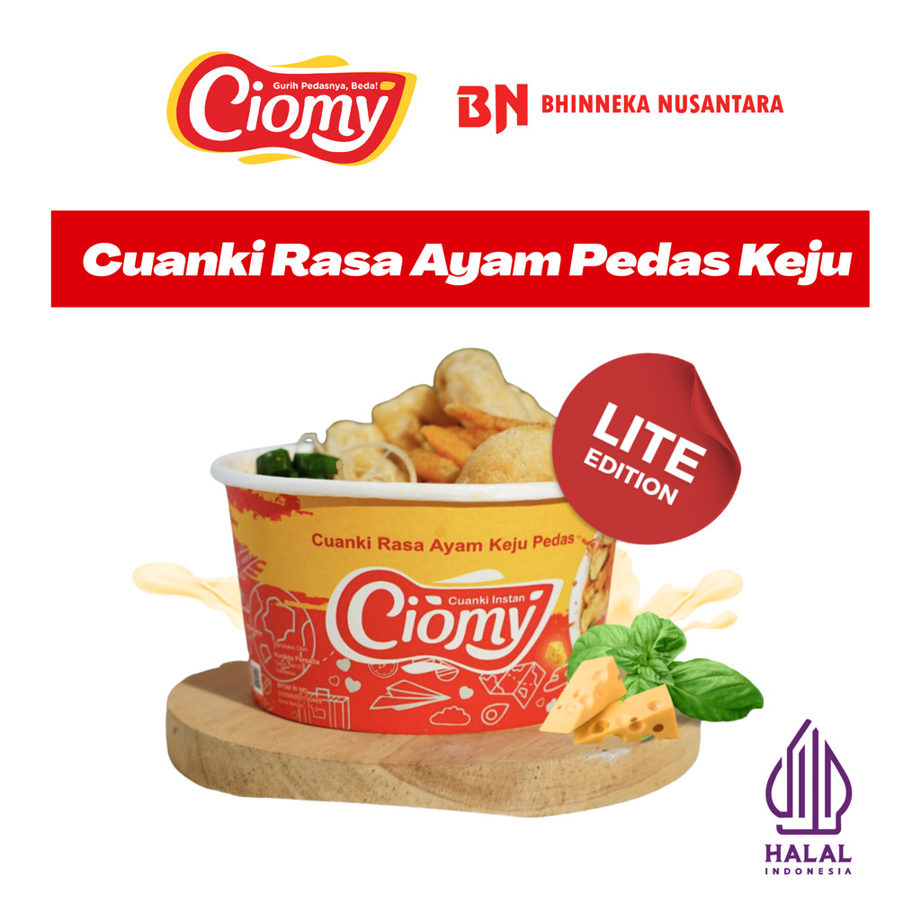 

Ciomy Cuanki Ayam Keju Pedas Lite - Halal Non MSG