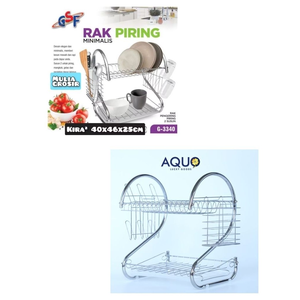 Rak Piring Susun 2 Gsf 3340 Kecil Rak Piring Stainless