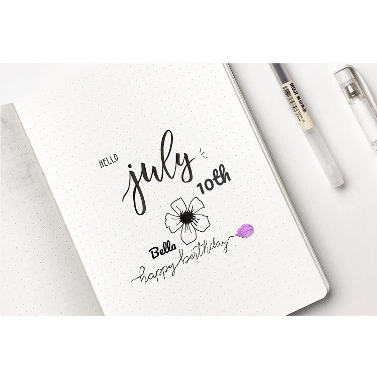 

A5 Bullet Dotted Journal Soft Cover Notebook Simple Travel Planner Diary Sketchbook Stationary