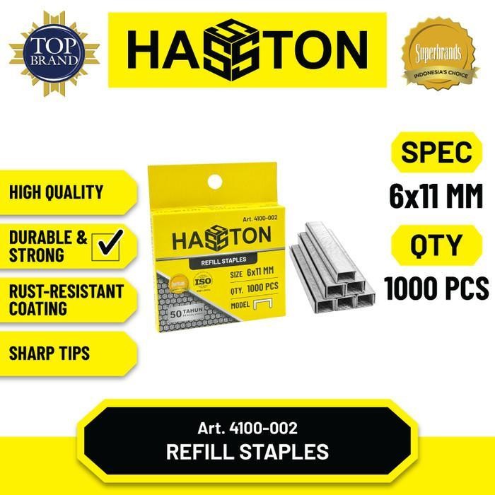 

Hasston Staples Isi / Staple Gun Refill (4100) - Size A - Size A