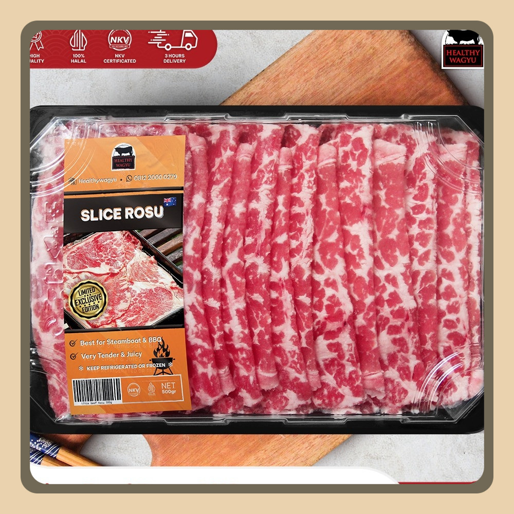 

Slice Beef Rosu 500 Gram Healthy wagyu