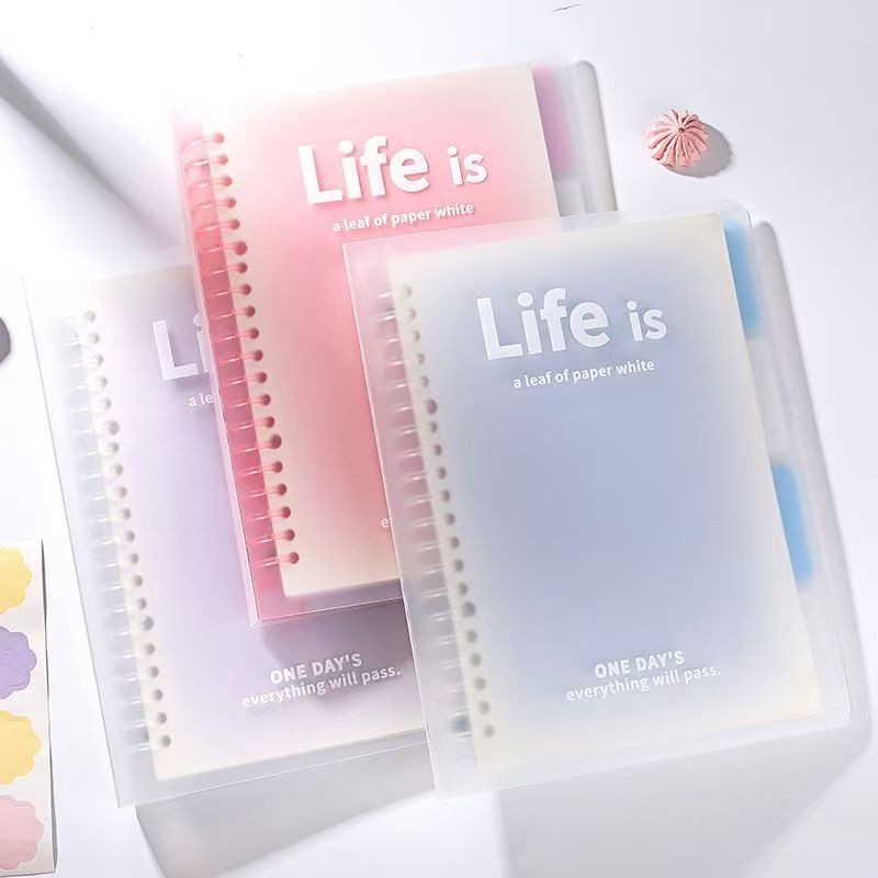 

Binder A5/B5 - Loose Leaf, Desain Lucu Korea, Warna Pink, untuk Sekolah & Kantor Stationery