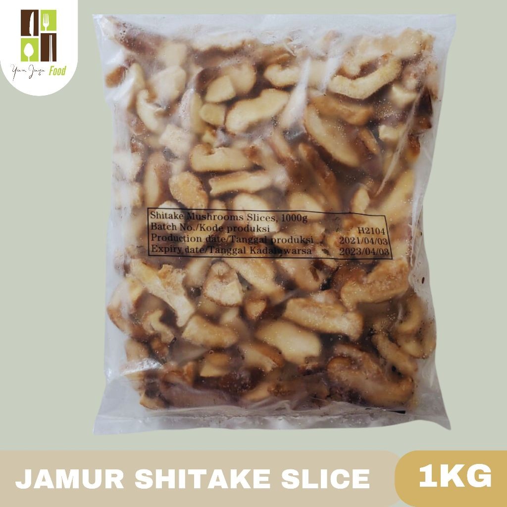 

Shitake Mushroom Slice / Jamur Shiitake Tipis / Frozen / Bersih Kemasan 1KG