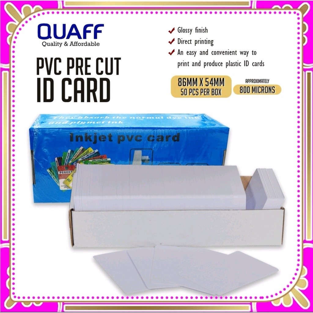 

New (200PCS/1BOX) Printable Pvc Pre-Cut Cards for Direct PrintingPremium