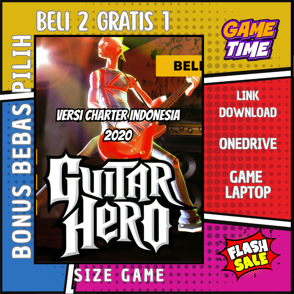 GUITAR HERO VERSI CHARTER INDONESIA - GAME PC - GAME LAPTOP
