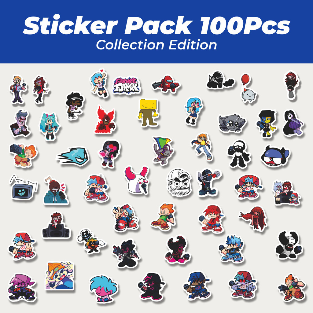 

Hot Stiker Kartun Friday Night Funkin' Stiker Lucu Anti Air Stikers Berperekat Waterproof Sticker Decal Buat Motor Helm Buku Journal Koper Casing HP Laptop Botol Minum