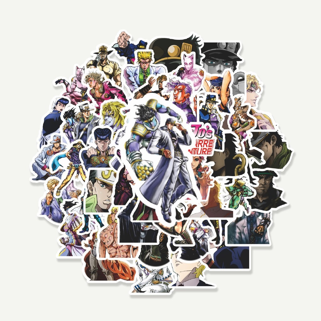 

Sticker Pack Stiker Anime JoJo's Bizarre Adventure | Sticker TUMBLR | Stiker LAPTOP KOPER HELM