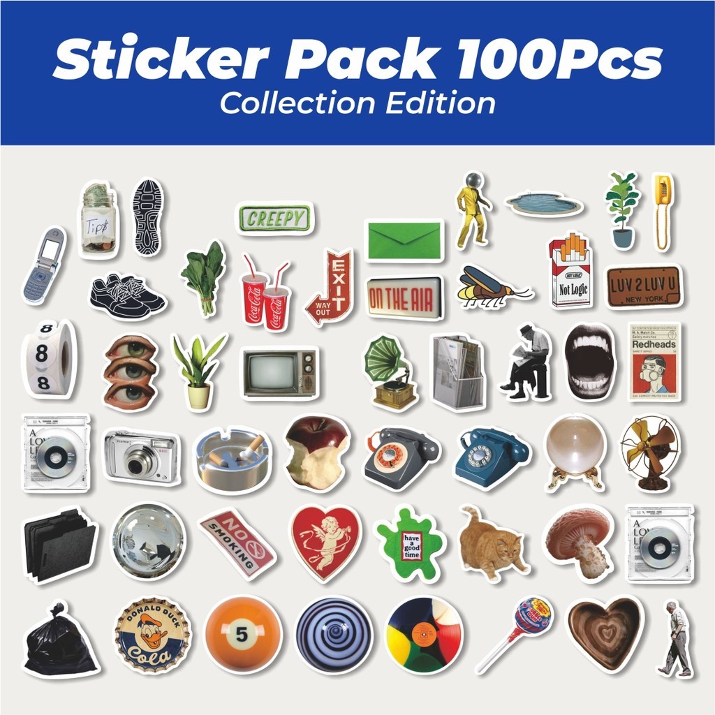 

Hot Stiker Ins Style Simple Korea Lucu Anti Air Stikers Berperekat Waterproof Sticker Decal Buat Motor Helm Buku Journal Koper Casing HP Laptop Botol Minum