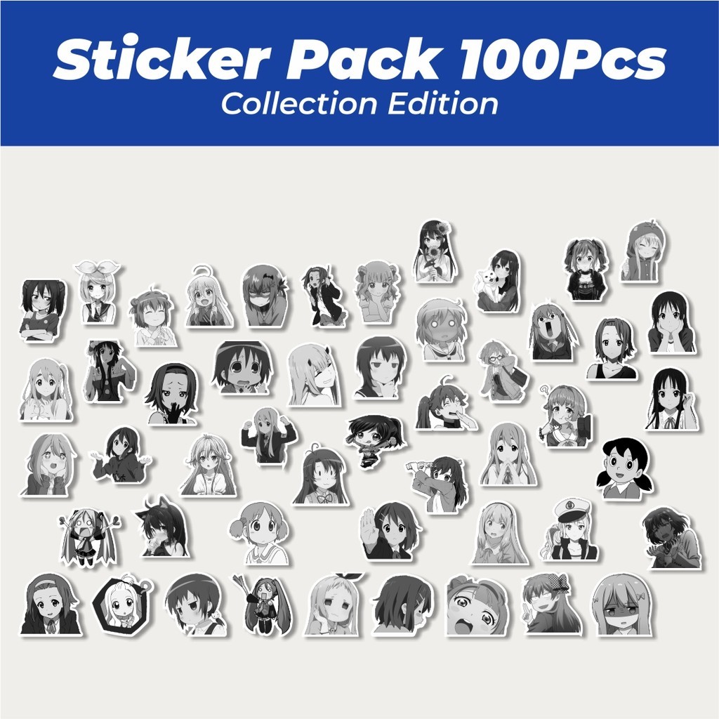 

Hot Stiker Anime Random Black & White Lucu Anti Air Stikers Berperekat Waterproof Sticker Decal Buat Motor Helm Buku Journal Koper Casing HP Laptop Botol Minum